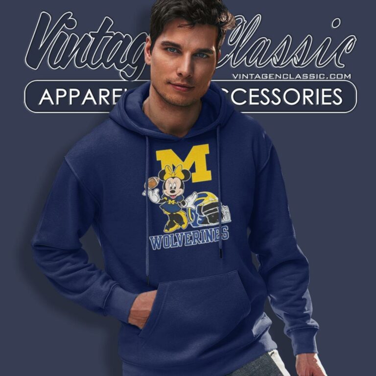 Disney Minnie Mouse Michigan Wolverines Hoodie Disney Minnie Mouse Michigan Wolverines Hoodie