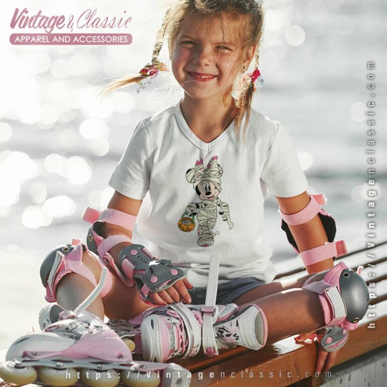 Disney Minnie Mummy Halloween kids Vneck Disney Minnie Mummy Halloween kids Vneck