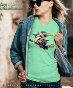 Disney Minnie Witch Halloween V Neck TShirt