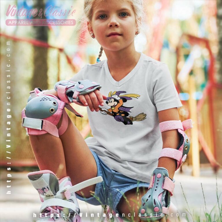 Disney Minnie Witch Halloween kids Vneck Disney Minnie Witch Halloween kids Vneck