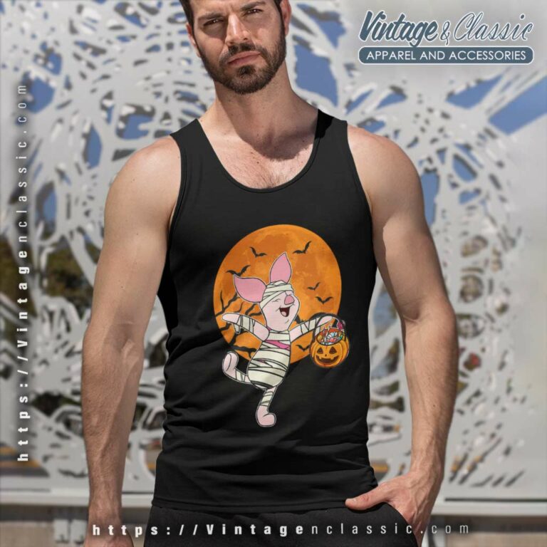 Disney Piglet Halloween Moon Shirt Tank Top Racerback Disney Piglet Halloween Moon Shirt Tank Top Racerback