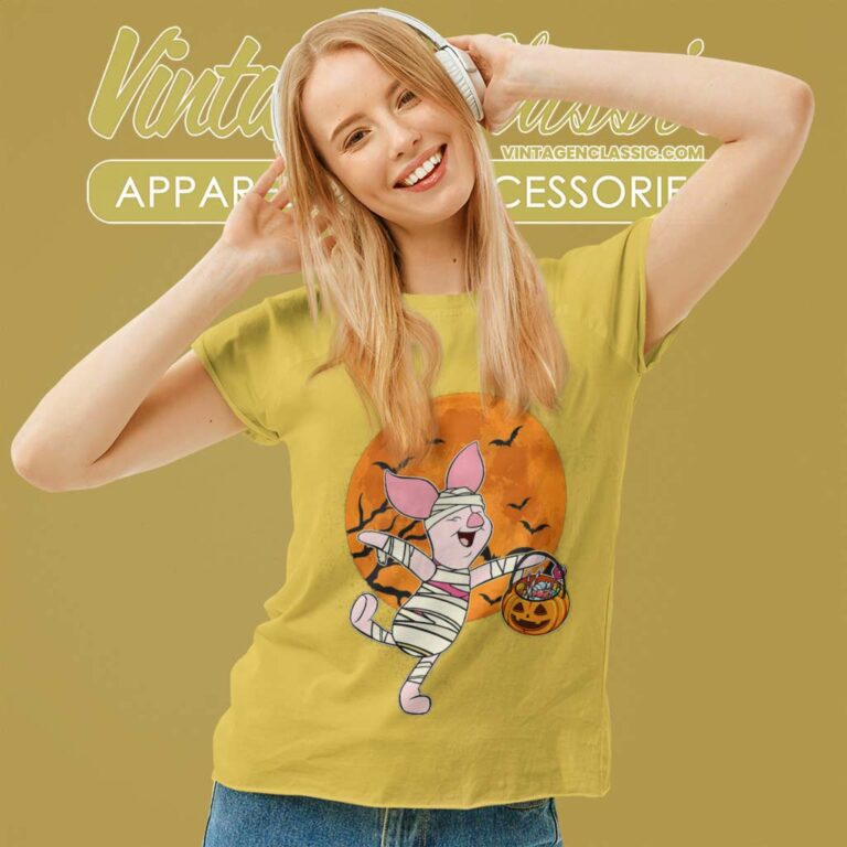 Disney Piglet Halloween Moon Shirt Women TShirt Disney Piglet Halloween Moon Shirt Women TShirt