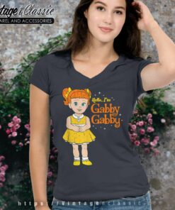 Disney Pixar Toy Story 4 Hello Im Gabby Gabby V Neck TShirt
