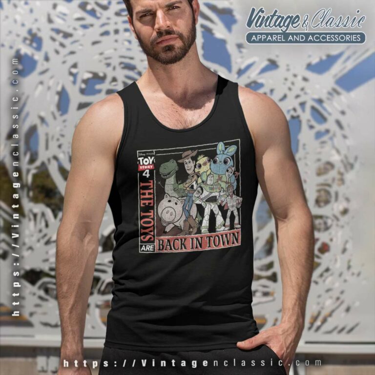 Disney Pixar Toy Story 4 Toys Are Back In Town Tank Top Racerback Disney Pixar Toy Story 4 Toys Are Back In Town Tank Top Racerback