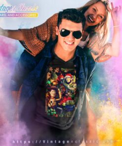 Disney Pixar Toy Story Christmas Tree Ornaments Shirt 5 Disney Pixar Toy Story Christmas Tree Ornaments V Neck TShirt