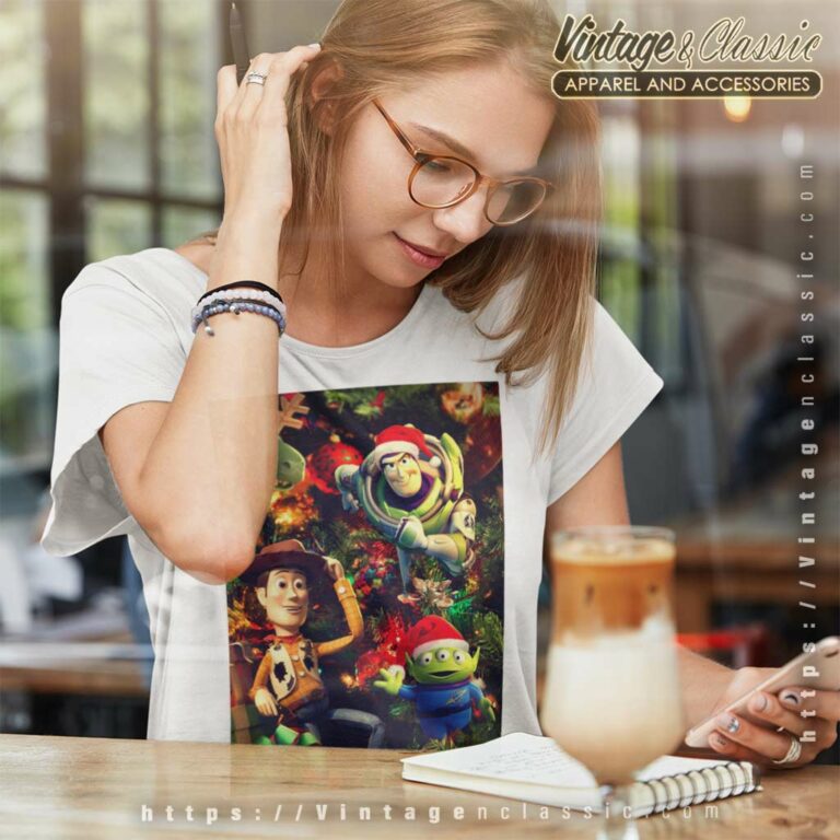 Disney Pixar Toy Story Christmas Tree Ornaments Women TShirt Disney Pixar Toy Story Christmas Tree Ornaments Women TShirt