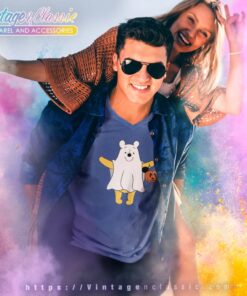 Disney Pooh Halloween Boo Shirt V Neck TShirt