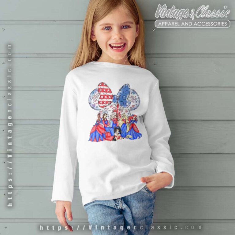 Disney Princess 4th Of July Patriotic kids Longsleeves Disney Princess 4th Of July Patriotic kids Longsleeves