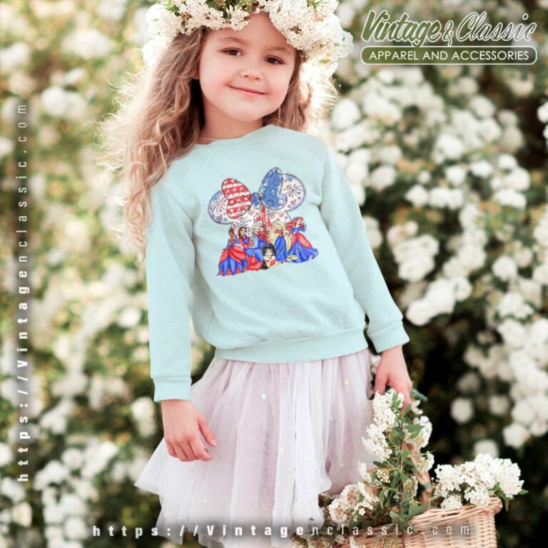 Disney Princess 4th Of July Patriotic kids Sweetshirt 2 Disney Princess 4th Of July Patriotic kids Sweetshirt 2