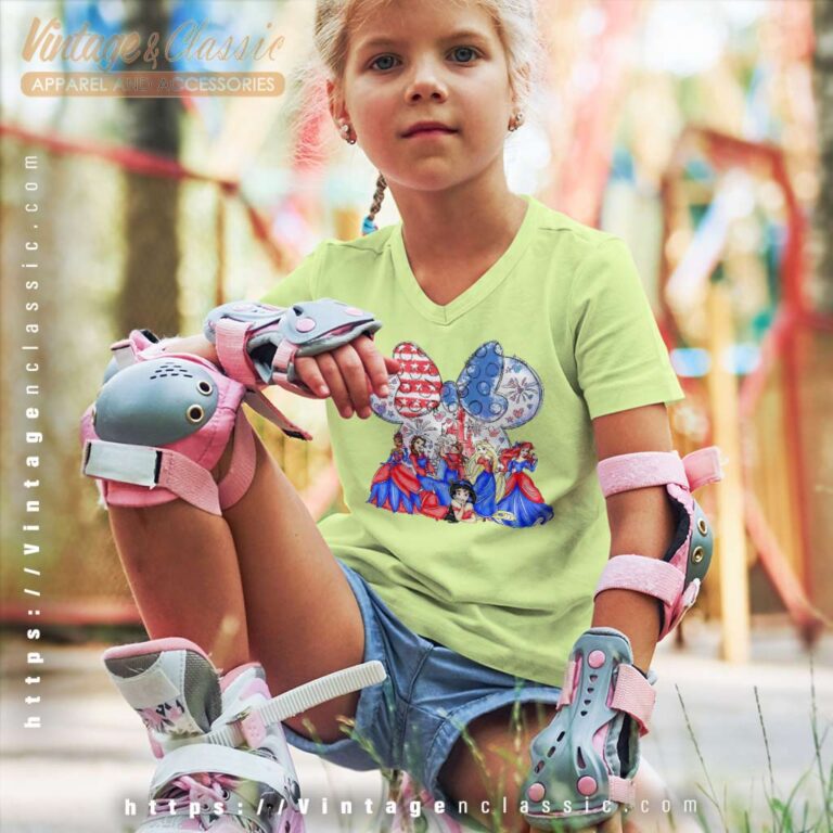 Disney Princess 4th Of July Patriotic kids Vneck 2 Disney Princess 4th Of July Patriotic kids Vneck 2