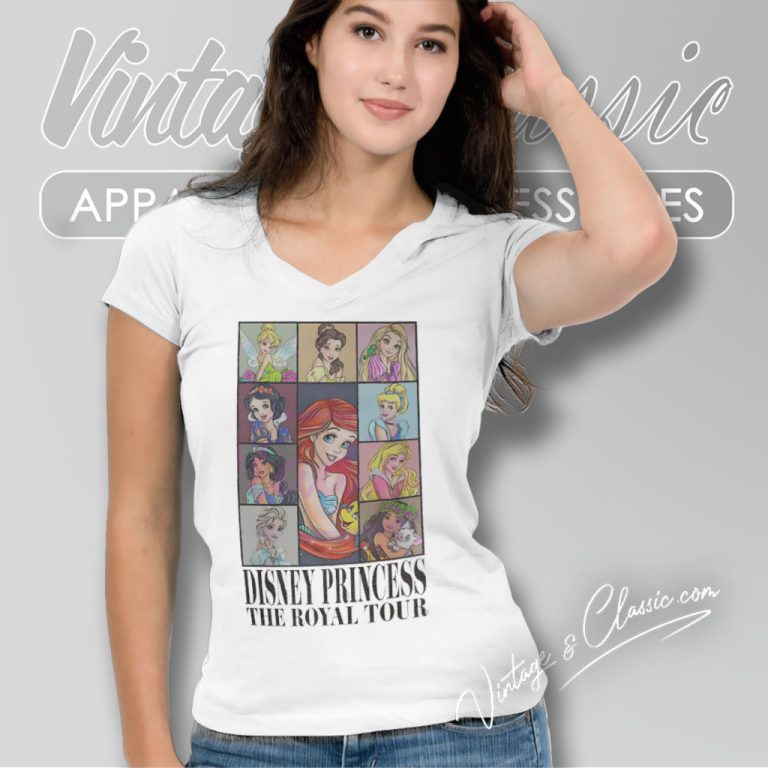 Disney Princess Royal Tour V Neck TShirt Disney Princess Royal Tour V Neck TShirt