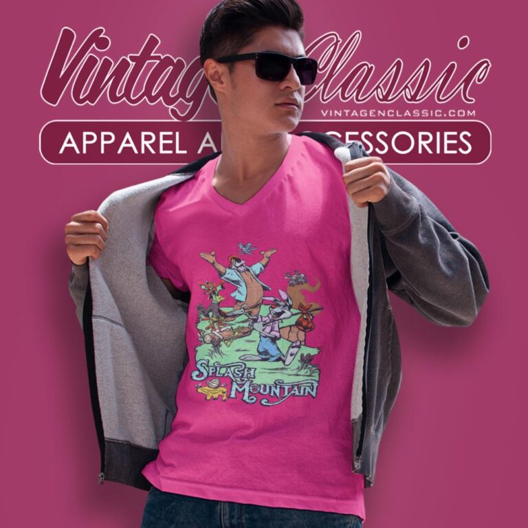 Disney Splash Mountain V Neck TShirt Disney Splash Mountain V Neck TShirt