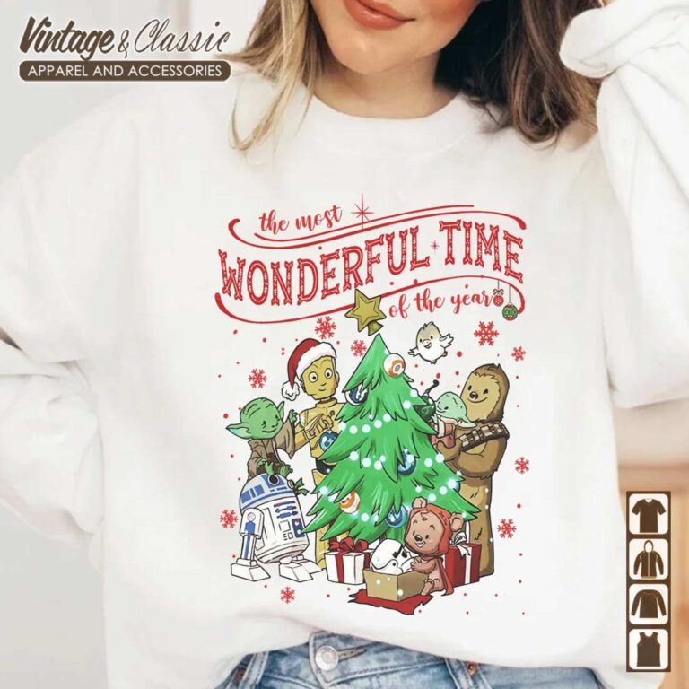 Disney Star Wars Christmas Tree Shirt Its The Most Wonderful Time Of The Years Sweatshirt Disney Star Wars Christmas Tree Shirt Its The Most Wonderful Time Of The Years Sweatshirt