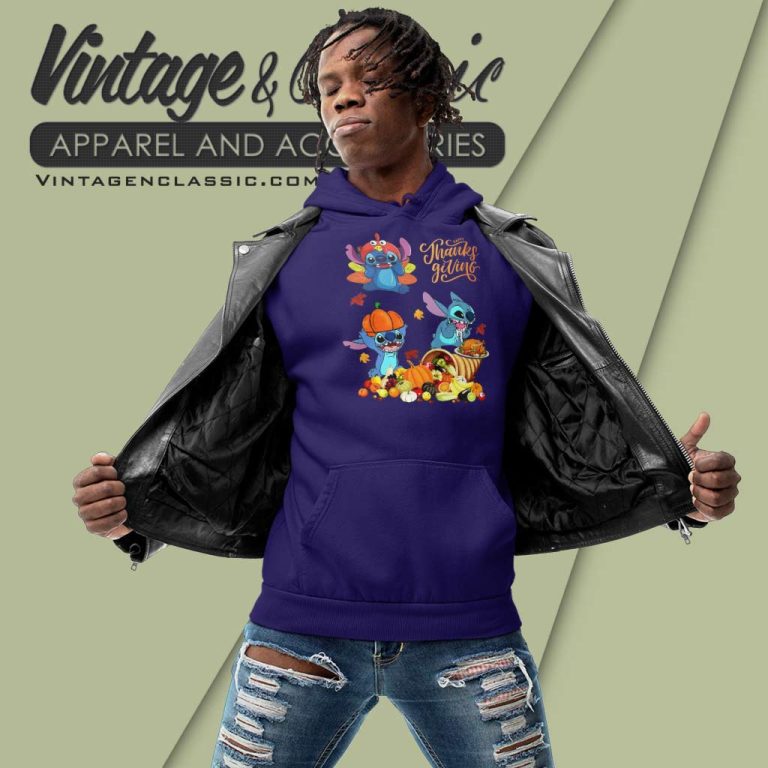 Disney Stitch Happy Thanksgiving Hoodie Disney Stitch Happy Thanksgiving Hoodie