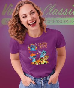 Disney Stitch Happy Thanksgiving Women TShirt