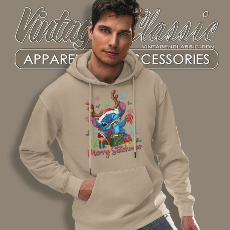 Disney Stitch Merry Stitchmas Hoodie Disney Stitch Merry Stitchmas Hoodie