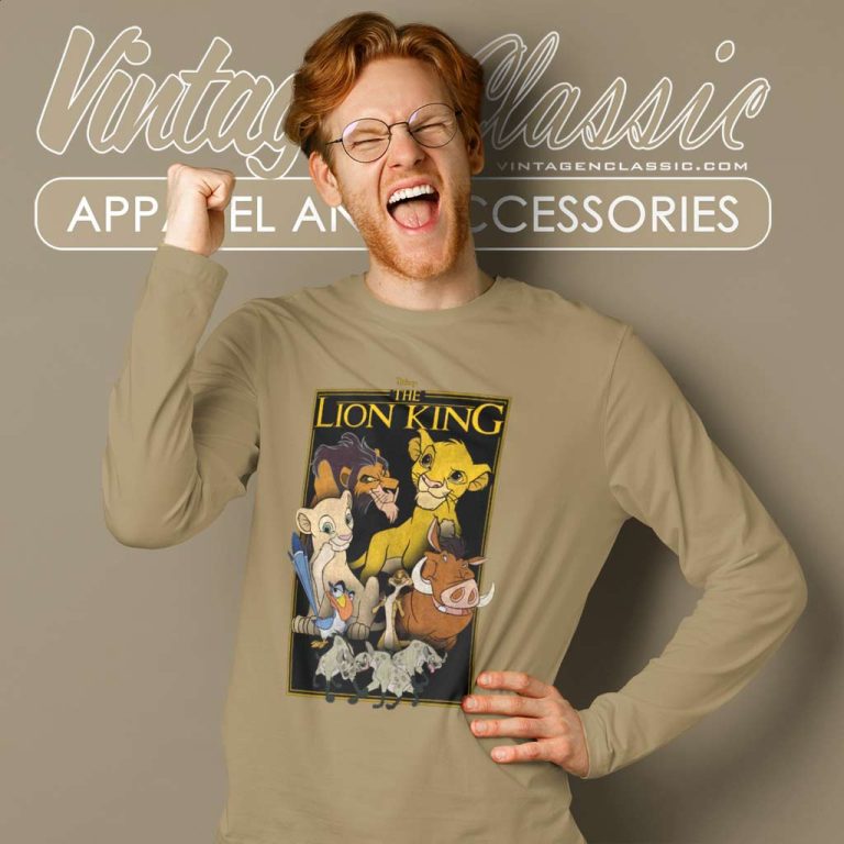 Disney The Lion King Poster Shirt Long Sleeve Tee Disney The Lion King Poster Shirt Long Sleeve Tee