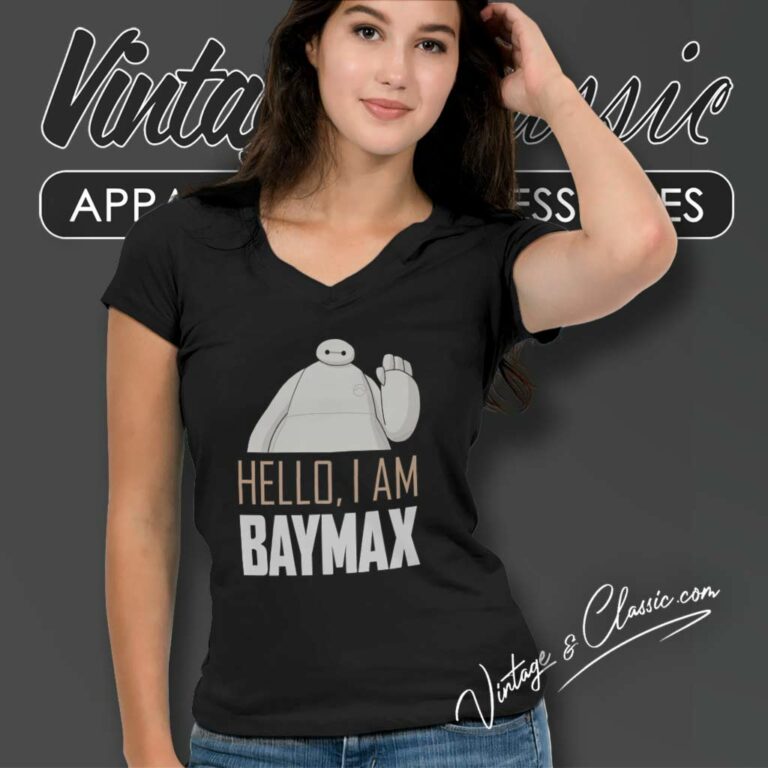 Disney The Series I Am Baymax V Neck TShirt Disney The Series I Am Baymax V Neck TShirt