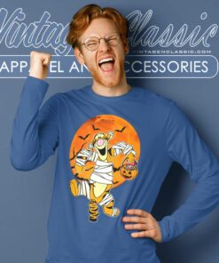 Disney Tigger Halloween Moon Shirt Long Sleeve Tee