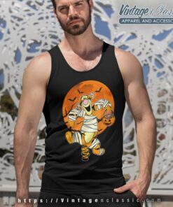Disney Tigger Halloween Moon Shirt Tank Top Racerback