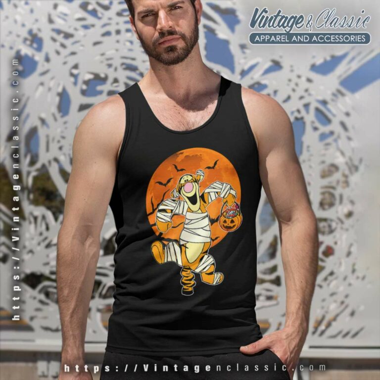 Disney Tigger Halloween Moon Shirt Tank Top Racerback Disney Tigger Halloween Moon Shirt Tank Top Racerback