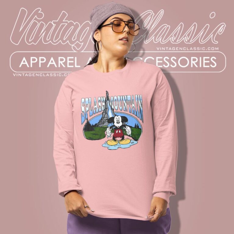 Disneyland Disney World Splash Mountain Mickey Long Sleeve Tee Disneyland Disney World Splash Mountain Mickey Long Sleeve Tee