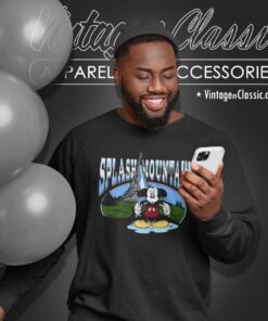 Disneyland Disney World Splash Mountain Mickey Sweatshirt