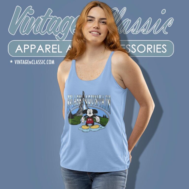 Disneyland Disney World Splash Mountain Mickey Tank Top Racerback Disneyland Disney World Splash Mountain Mickey Tank Top Racerback