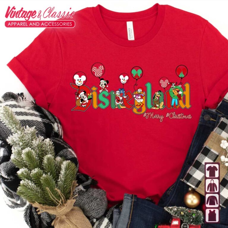 Disneyland Family Matching Mickey Mouse Christmas Red T shirt Disneyland Family Matching Mickey Mouse Christmas Red T shirt