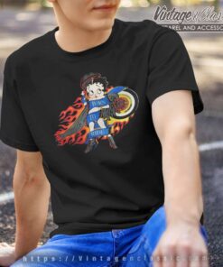 Distress 1992 Betty Boop Born To Ride T Shirt