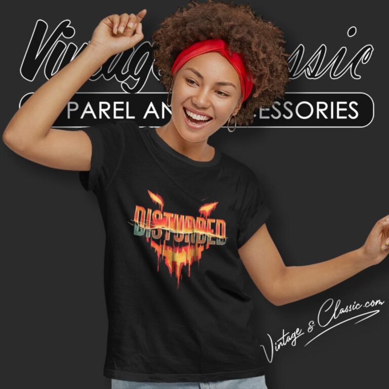 Disturbed 2024 Tour Shirt Disturbed With Falling In Reverse Concert Women T Shirt Disturbed 2024 Tour Shirt Disturbed With Falling In Reverse Concert Women T Shirt