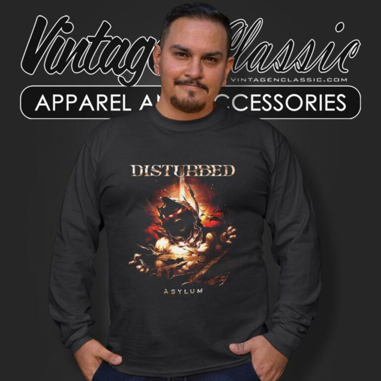 Disturbed Asylum Album Long Sleeve Tee Disturbed Asylum Album Long Sleeve Tee