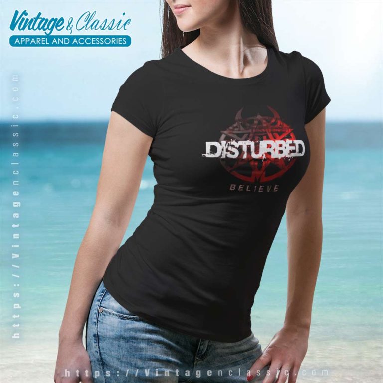 Disturbed Believe Women TShirt Disturbed Believe Women TShirt