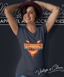 Disturbed Divisive Album V Neck TShirt