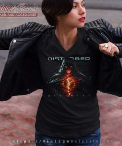 Disturbed Divisive V Neck TShirt