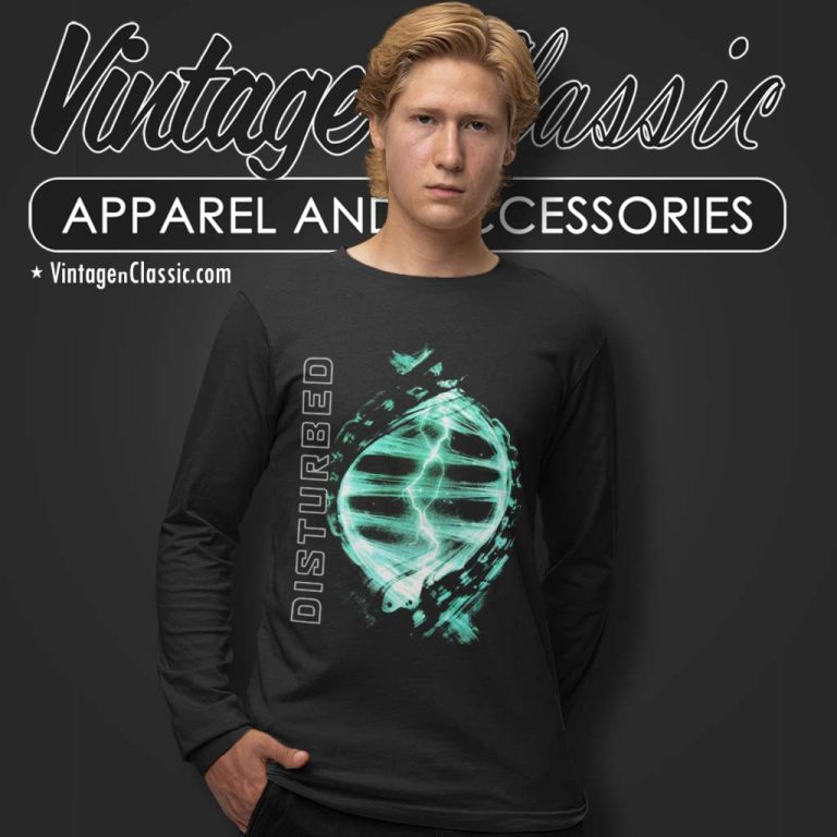 Disturbed Dna Storm Long Sleeve Tee Disturbed Dna Storm Long Sleeve Tee