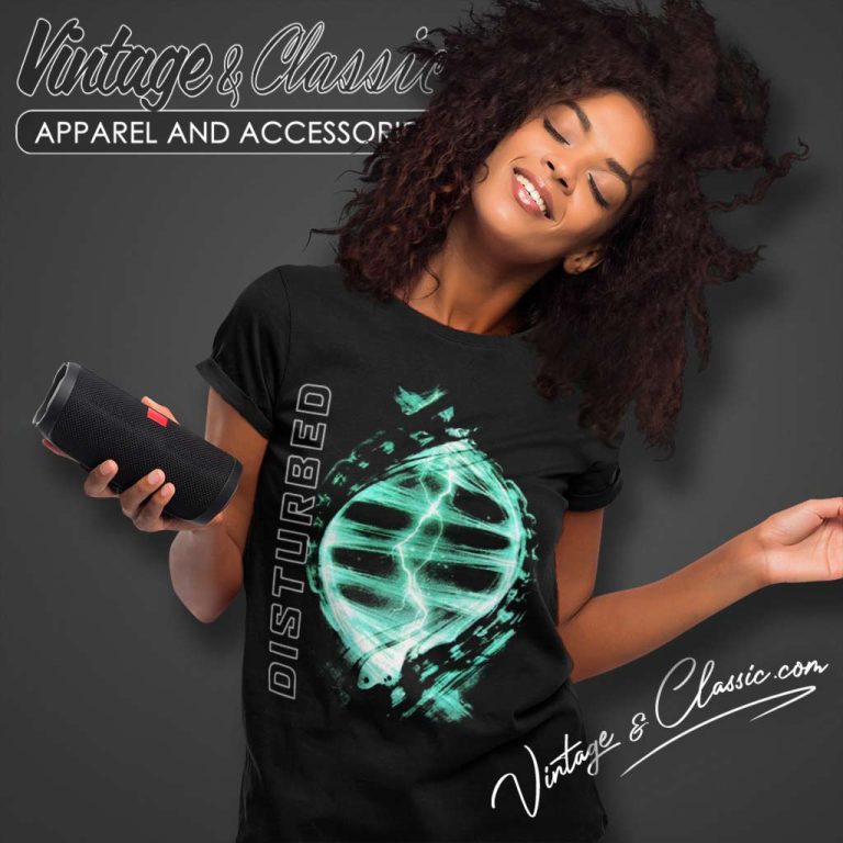 Disturbed Dna Storm Women TShirt Disturbed Dna Storm Women TShirt
