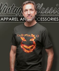 Disturbed Face Flame T Shirt