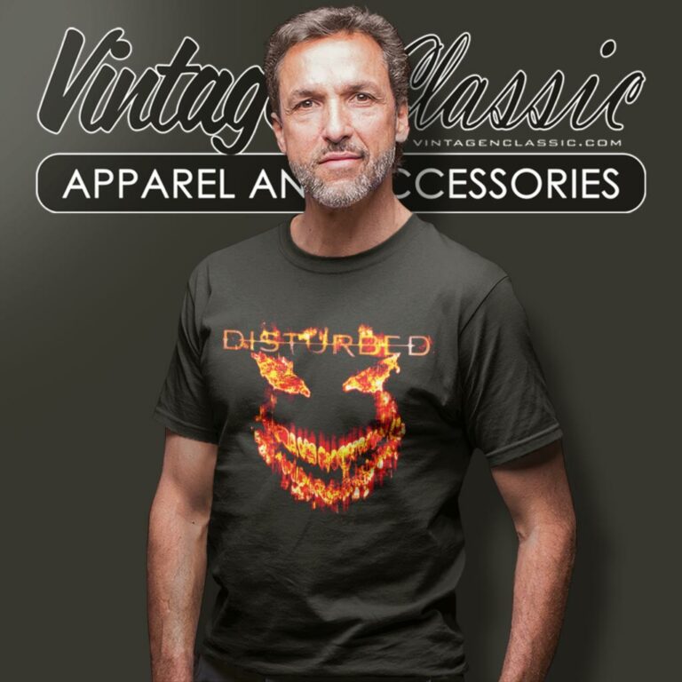Disturbed Face Flame T Shirt Disturbed Face Flame T Shirt
