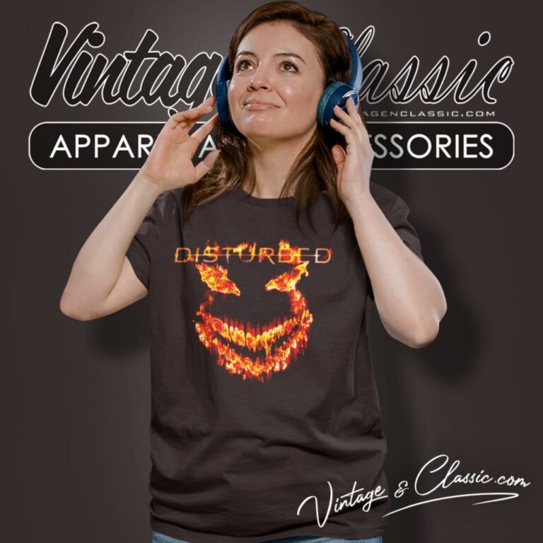 Disturbed Face Flame Women T Shirt Disturbed Face Flame Women T Shirt