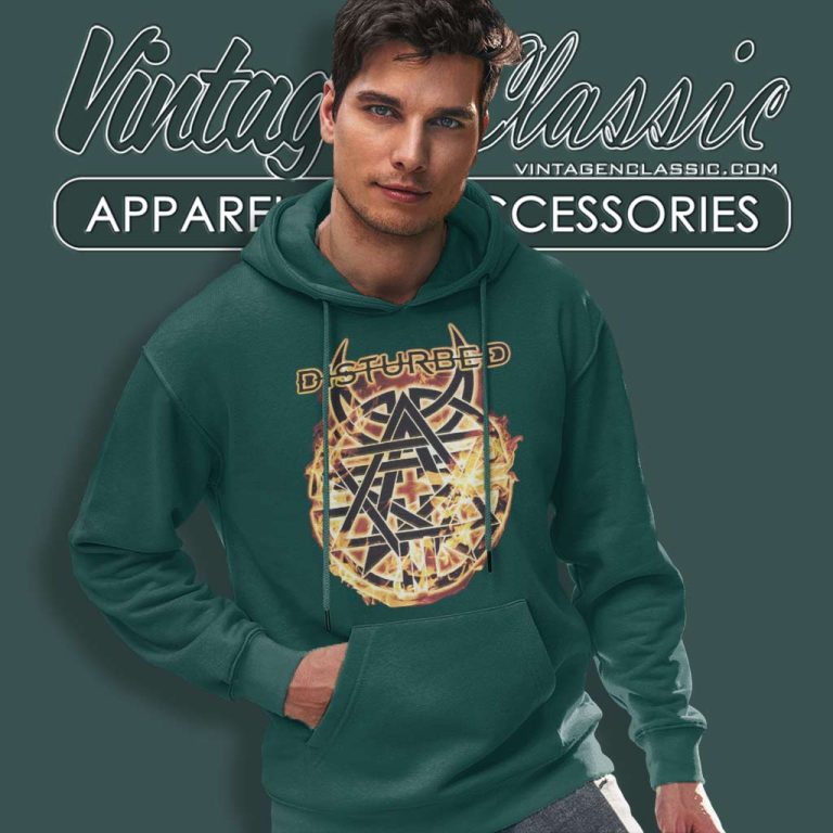 Disturbed Flames Logo Hoodie Disturbed Flames Logo Hoodie