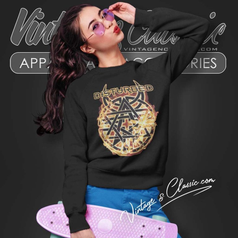 Disturbed Flames Logo Sweatshirt Disturbed Flames Logo Sweatshirt