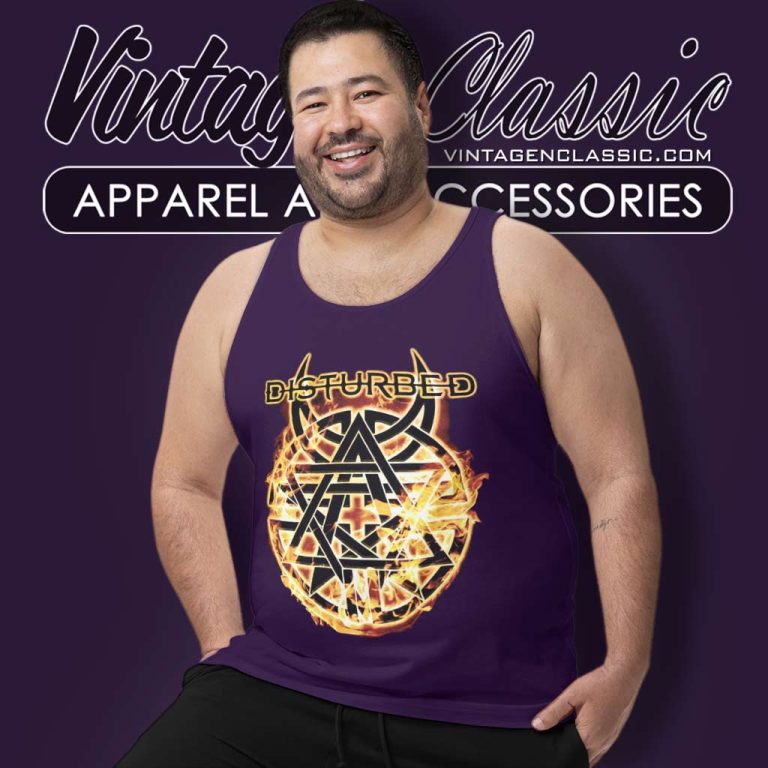 Disturbed Flames Logo Tank Top Racerback Disturbed Flames Logo Tank Top Racerback