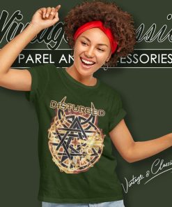 Disturbed Flames Logo Women TShirt