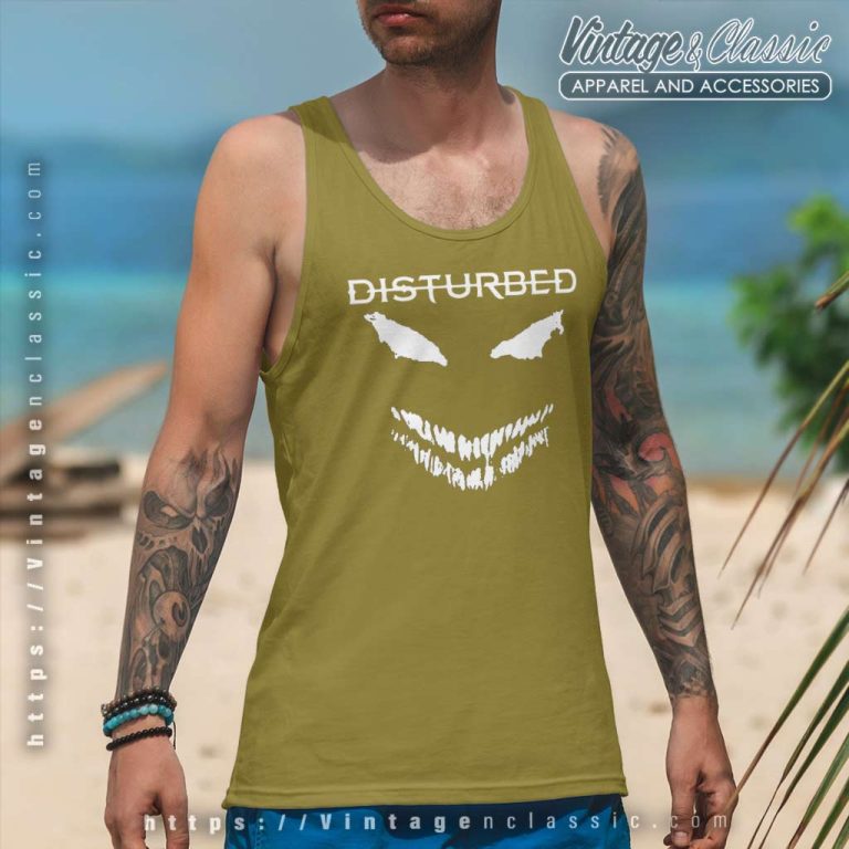 Disturbed Scary Face Candle Tank Top Racerback Disturbed Scary Face Candle Tank Top Racerback