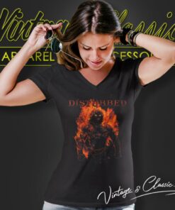 Disturbed Shirt Walk Through Fire V Neck TShirt