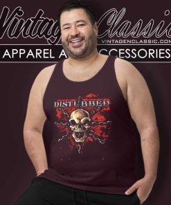 Disturbed Skull In Chains Tank Top Racerback