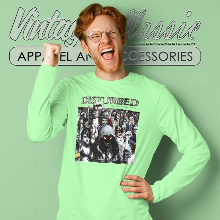 Disturbed Ten Thousand Fists Long Sleeve Tee Disturbed Ten Thousand Fists Long Sleeve Tee