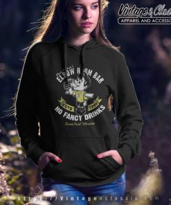 Dive Bar Shirt Club Black Elbow Room Bar Hoodie