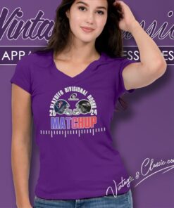 Divisional Round Houston Texans Vs Baltimore Ravens On Jan 20 At Mt Bank Stadium V Neck TShirt